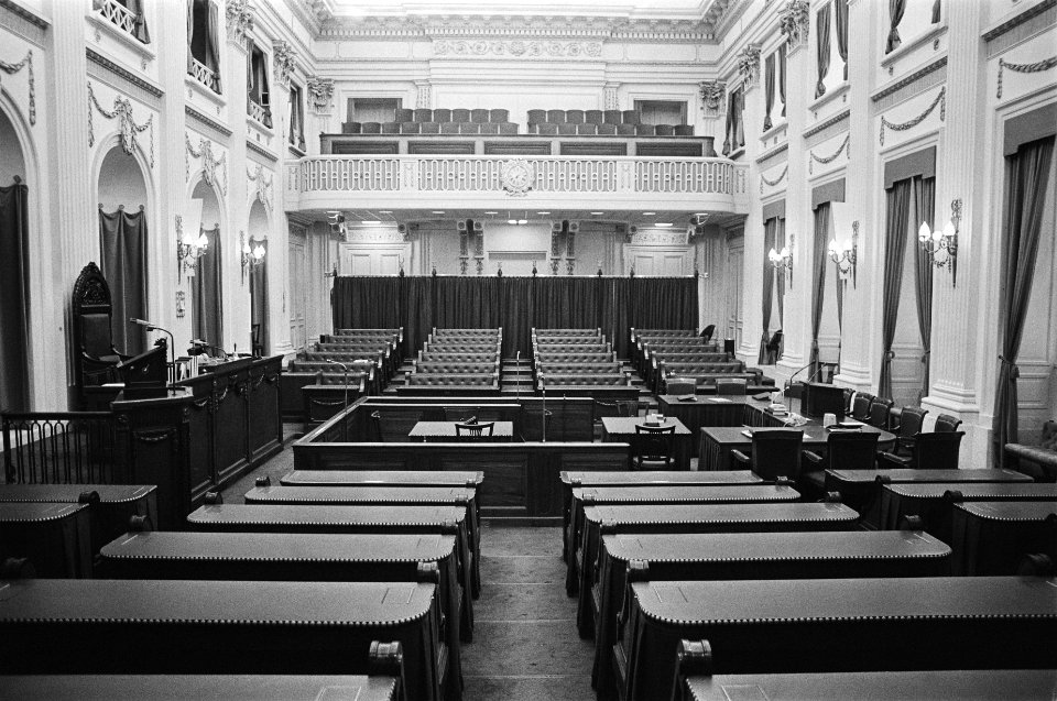 Tweede Kamer , wetsontwerp Buitenlandse werknemers, interieurs Tweede Kamer , Bestanddeelnr 928-7699