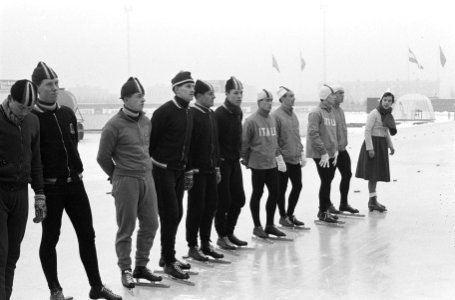 Tweedaagse schaatslandenwedstrijd te Deventer tussen Italie en Nederland, Bestanddeelnr 914-6430