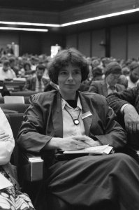 Tweede dag, 21e PvdA-congres in Amsterdam nieuwe voorzitster PvdA, Marjanne Sin, Bestanddeelnr 933-9420