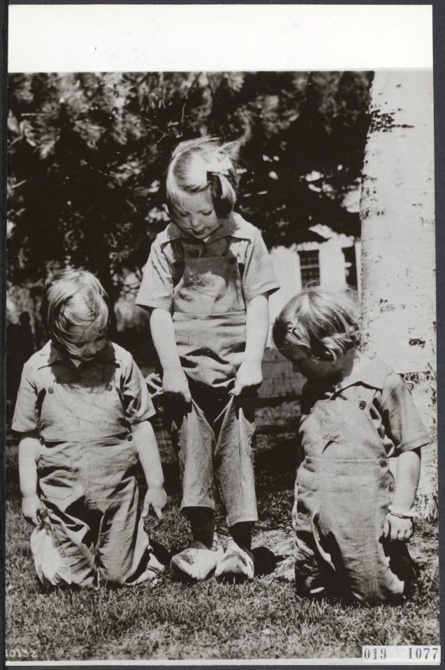 Tweede wereldoorlog, koninklijk huis, prinsessen, Beatrix, prinses, Irene, prins, Bestanddeelnr 019-1077
