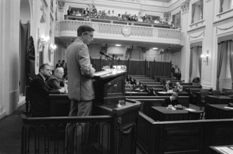 Tweede Kamer begroting Hoge Colleges van Staat kamervoorzitter Dolman (l), Bestanddeelnr 933-7885