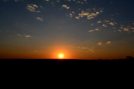 Landscape horizon red