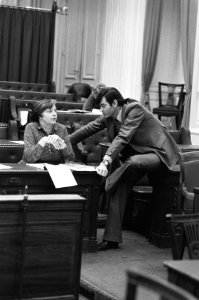 Tweede Kamer begroting Economische Zaken CDA woordvoerder van Rooijen (recht, Bestanddeelnr 930-7183