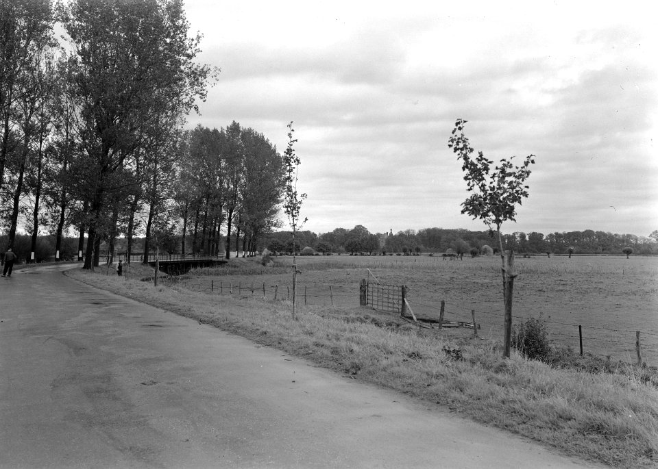 Tweede wereldoorlog, karakteristieke landschappen, boomgordels, kastelen, laag-k, Bestanddeelnr 160-1348