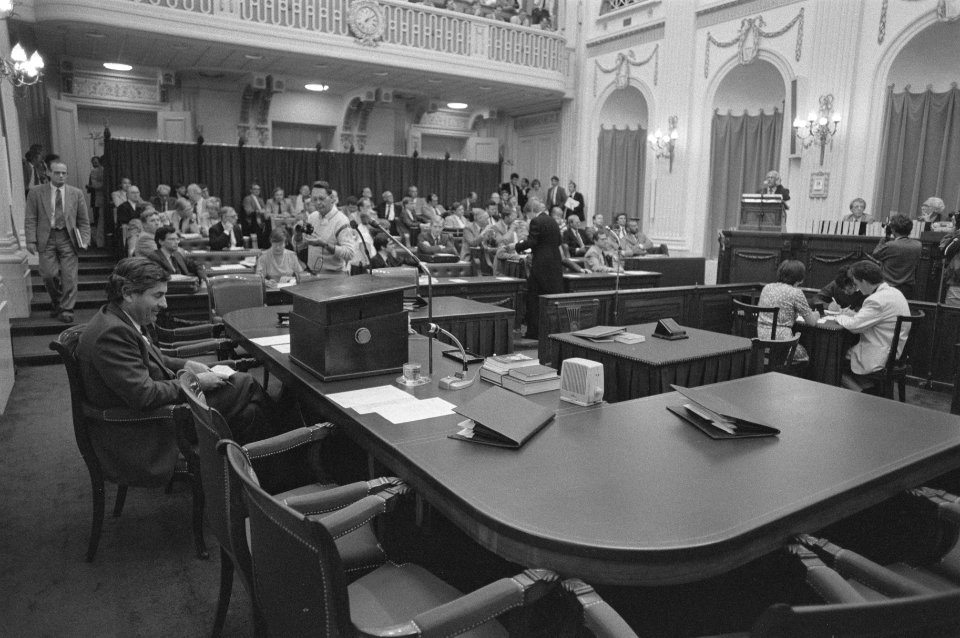 Tweede Kamer weer bijeen na zomerreces premier Lubbers tijdens vragenuurtje (de, Bestanddeelnr 933-0590