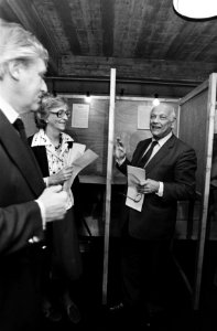 Tweede Kamer verkiezingen 1981 Den Uyl , lijsttrekker PvdA, brengt in Amsterdam, Bestanddeelnr 931-5084