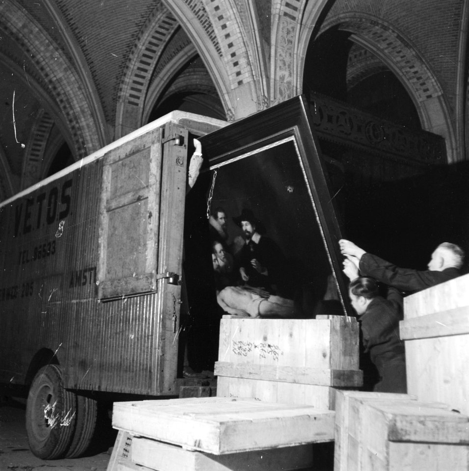 Tweede wereldoorlog, musea, schilderijen, Bestanddeelnr 901-0165