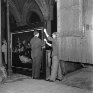 Tweede wereldoorlog, schilderijen, musea, transporten, Bestanddeelnr 901-0097