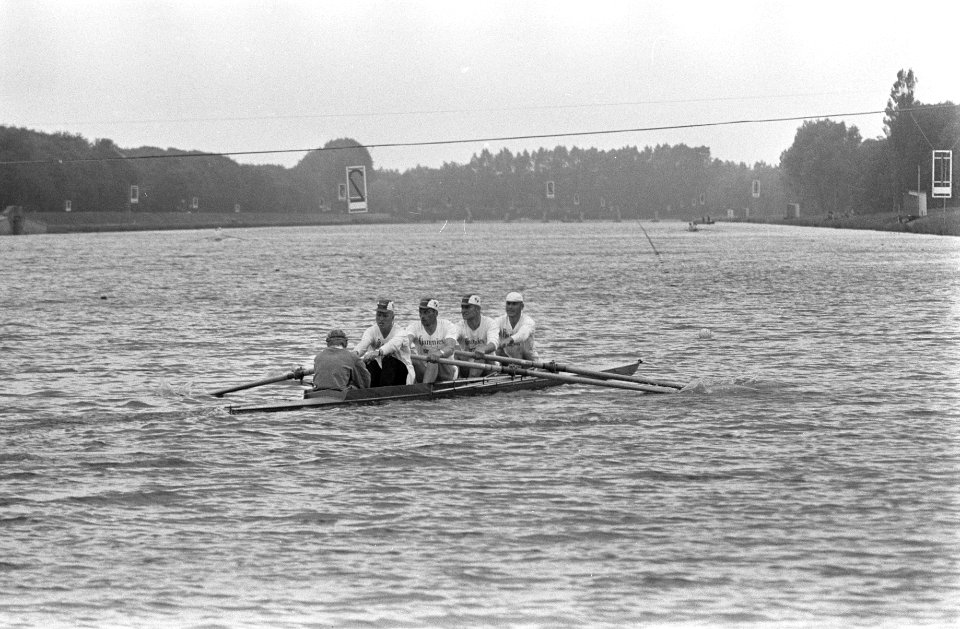 Training Europese roeikampioenschappen, 4 met stuur Finland, Bestanddeelnr 916-7204