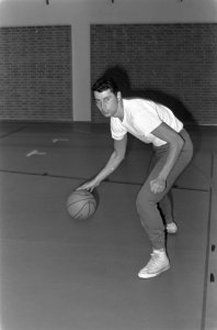 Training Nederlands Baketball-team T. Boot in aktie, kop, Bestanddeelnr 922-0556