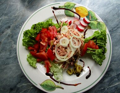 Meal garden party nutrition