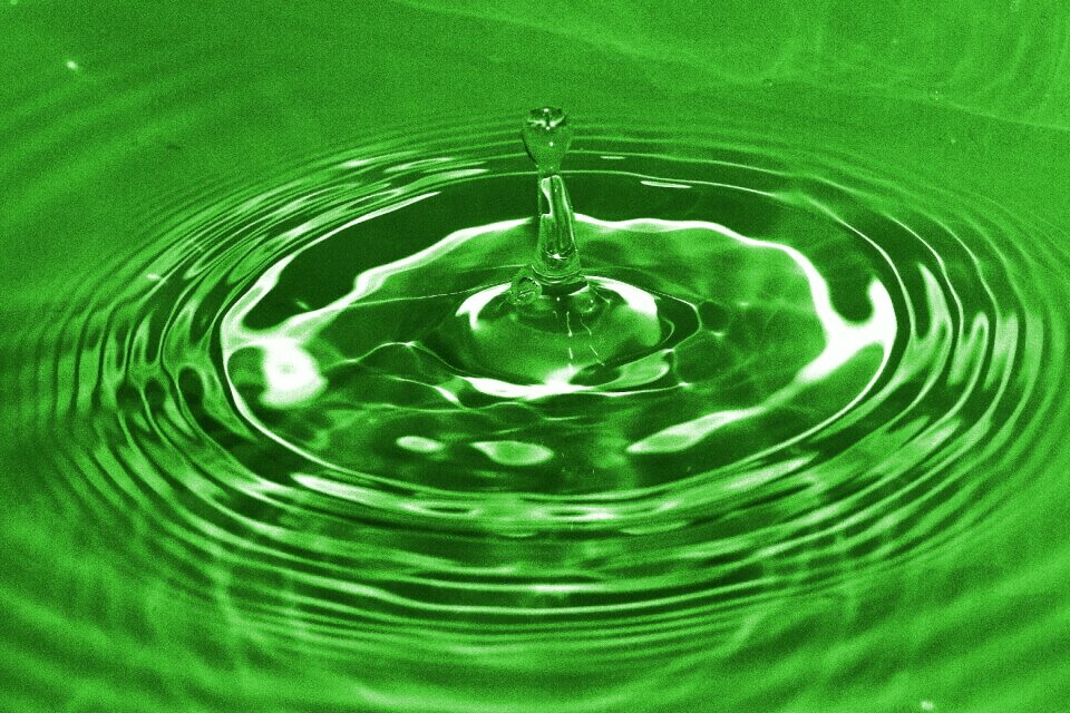 Water liquid surface