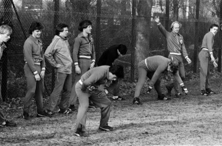 Training Ajax voor Europacupduel tegen Juventus selectie tijdens de trainig, Bestanddeelnr 929-5946