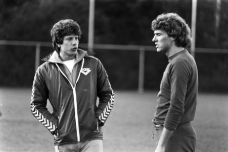 Training FC Utrecht voor wedstrijd woensdag tegen Eintracht Frankfurt , trainer , Bestanddeelnr 931-0941