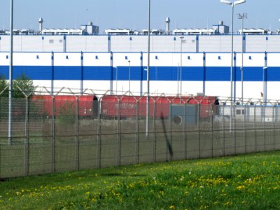 Transportwaggons Urananreicherungsanlage Urenco Gronau