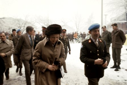 Training militairen die in Unifil-verband naar Libanon gaan bezoek Prinses Beat, Bestanddeelnr 253-8086