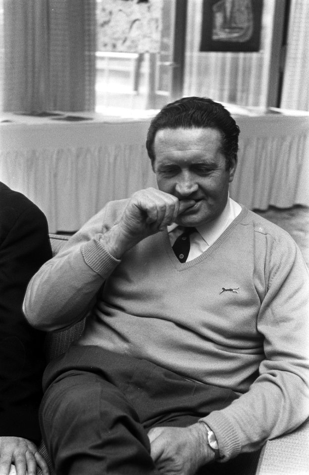 Trainer Jock Stein van Celtic in het Hiltonhotel, Bestanddeelnr 924-3396