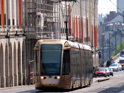 Tram at Orleans (France) car 44 direction Jules Verne