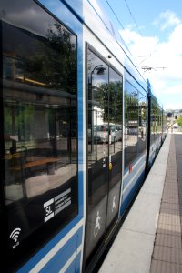 Tram at Gåshaga Brygga 2 photo