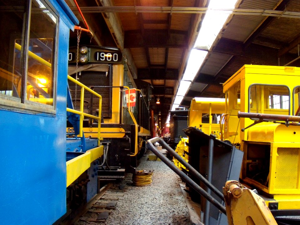 Trains and equipment in Winnipeg Railway Museum
