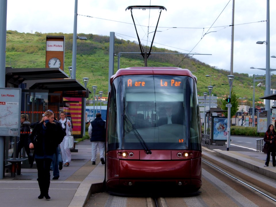 Tram (single rail) Clermont-Ferrand p1
