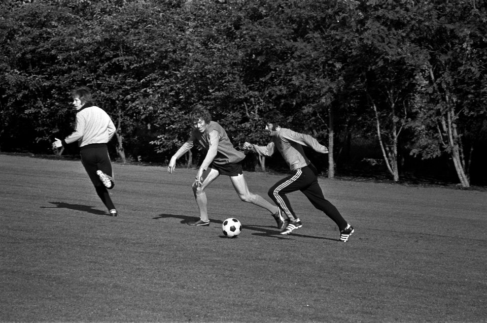 Training Nederlands elftal te Zeist, debutanten Arie Haan (links) en Gerrie de G, Bestanddeelnr 925-8394