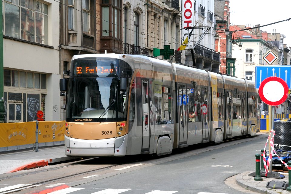 Tram de la STIB le 21 juillet 2016
