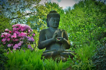 Stone figure sculpture asia photo