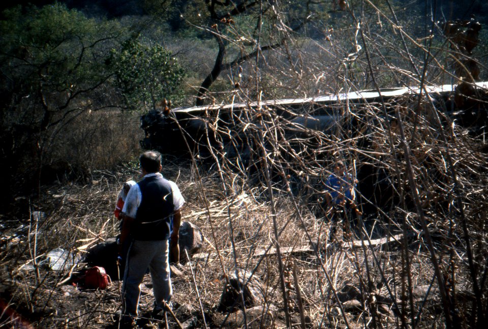 Train wreck Outside of Tepic, Nayarit, Mexico - May 1989