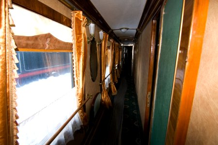 Train carriage interior - Historical exhibition of railway rolling stock in Kyiv 8