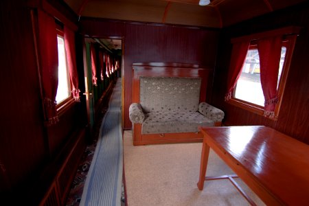 Train carriage interior - Historical exhibition of railway rolling stock in Kyiv 22
