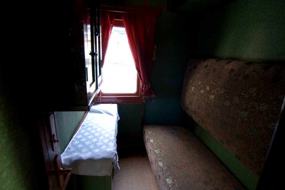 Train carriage interior - Historical exhibition of railway rolling stock in Kyiv 19