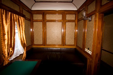 Train carriage interior - Historical exhibition of railway rolling stock in Kyiv 14