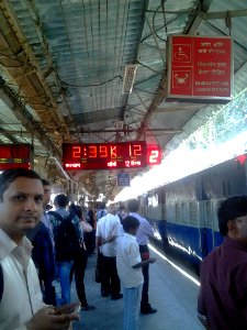 Train station in Mumbai at noon photo