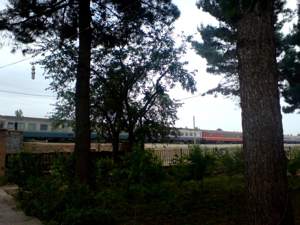 Train Moving in the Middletown of Nishapur