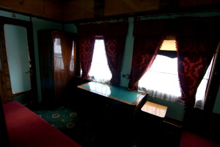 Train carriage interior - Historical exhibition of railway rolling stock in Kyiv 26