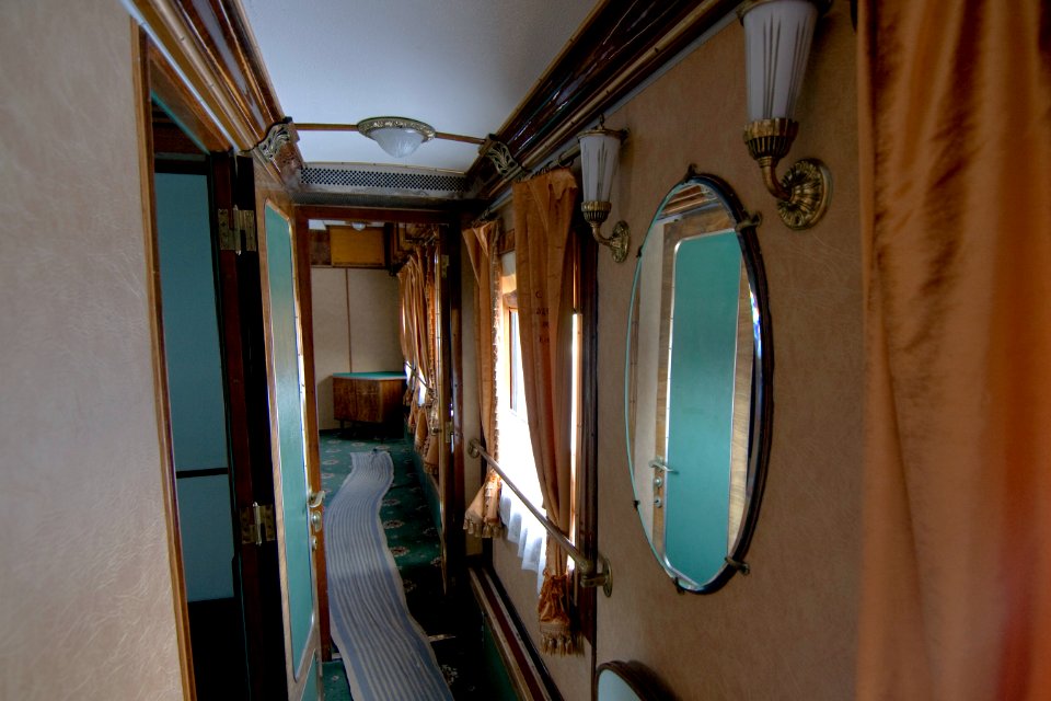 Train carriage interior - Historical exhibition of railway rolling stock in Kyiv 25