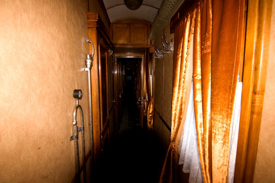Train carriage interior - Historical exhibition of railway rolling stock in Kyiv 10