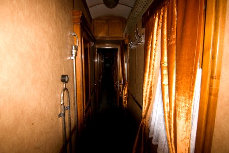 Train carriage interior - Historical exhibition of railway rolling stock in Kyiv 10