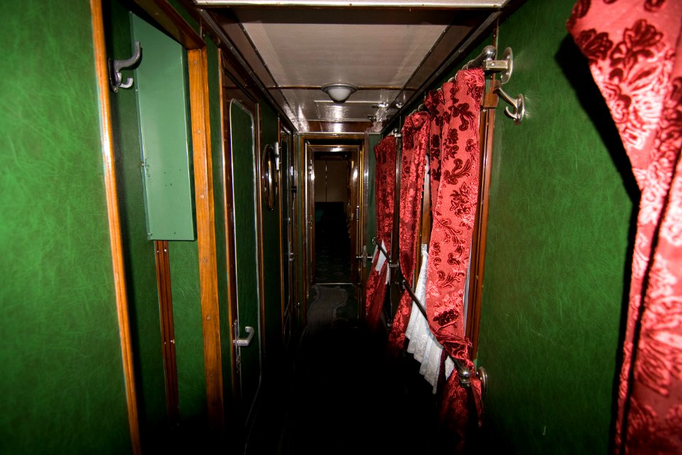 Train carriage interior - Historical exhibition of railway rolling stock in Kyiv 1