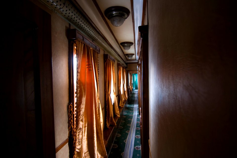Train carriage interior - Historical exhibition of railway rolling stock in Kyiv 16