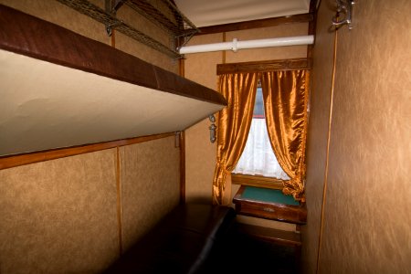 Train carriage interior - Historical exhibition of railway rolling stock in Kyiv 12