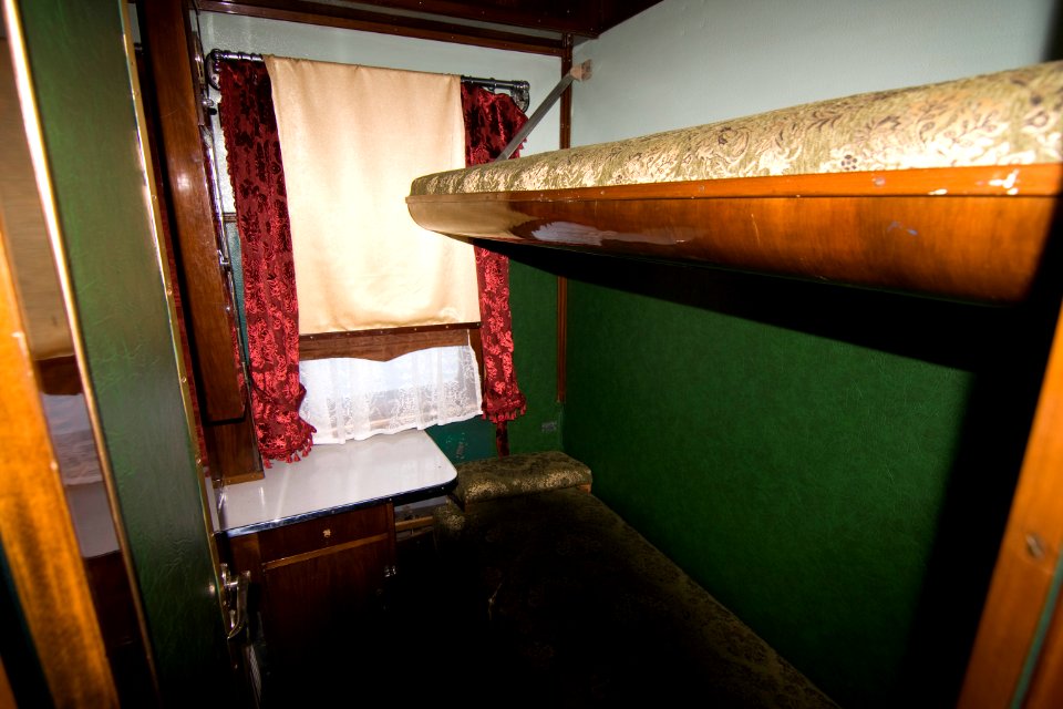 Train carriage interior - Historical exhibition of railway rolling stock in Kyiv 9