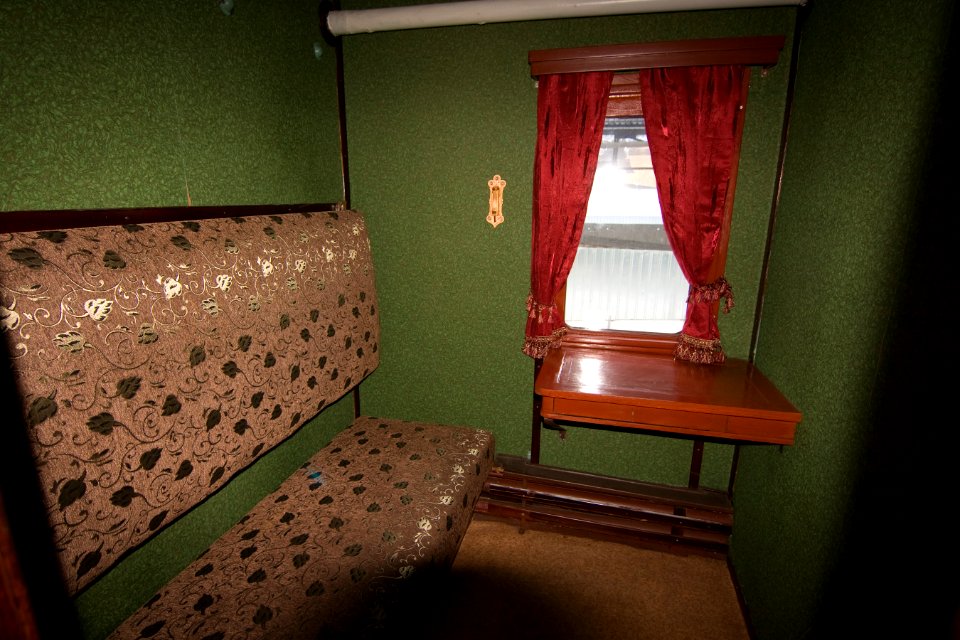 Train carriage interior - Historical exhibition of railway rolling stock in Kyiv 20