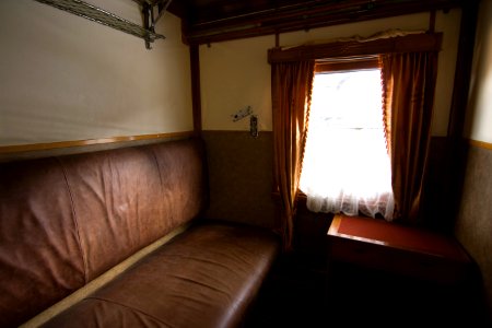 Train carriage interior - Historical exhibition of railway rolling stock in Kyiv 17