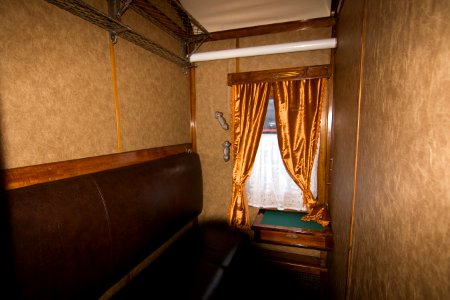 Train carriage interior - Historical exhibition of railway rolling stock in Kyiv 11