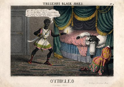 Tregear's Black Jokes - Othello (act V, sc. 2) Desdemona asleep - Tregear