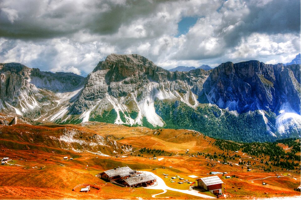 Landscape south tyrol mountains