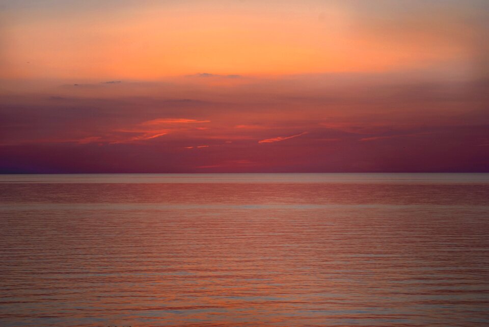 Gold magenta sunset