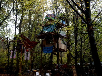 Treehouse in the Hambach forest 03